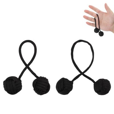 CHGCRAFT 2 Pcs 2 Style Fidget Beads Skill Toys Fidget Toys Beginners Worry Beads with Steel Ball and Cord Portable Leisure Toy