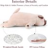 gnomantic Pug Weighted Stuffed Animals - 21 Inch 3.5 Pounds Weighted Plushies Pug - Big Bulldog Plush Stuffed Animals Pillow - Cute Plush Toys Gifts for Kids & Adults view 3