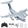 AIGIMU RC Airplane, RC Plane Ready to Fly, 2CH C-17 Remote Control Airplane with 6-axis Gyro Stabilizer Globemaster III Military Transport Aircraft for Beginners Boys Kids Adults view 1