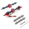 1/12 RC Car Metal Front Rear Axle with Drive Shaft Compatible with MN D91 D96 D99S MN-90 MN99S Models Parts Accessories(Black) view 1