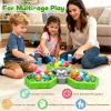 ANNKIE Whack Hammer Mole Game for Toddlers, Toys for 3 4 5 6+ Year Old Boys Girls, Pounding Toys for Age 3-5, Gifts for 3-12 Year Old Boys Girls, Interactive Educational Toys with 3 Modes,1-3 Players view 3