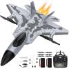 AIGIMU 4CH RC Airplane, RC Plane That Can Vertical Take Off, F-22 Remote Control Airplane with Xpilot Stabilization System & Aerobatic, Remote Control Plane for Experts Adults Kids Boys view 1