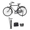 Kikumi 1:10 Alloy BicyClemodel Vintage Miniature Simulation Collection Without Standing Bike Model with Pump Case (Black) view 1