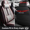 SOUIPA Car Seat Covers 5 Seats Fit for Lexus UX 200 2019-2023,Waterproof Leather Seat Covers,Airbag Compatible,Car Seat Protectors Interior Sets(5PCS with Pillows,Black&Grey) view 2