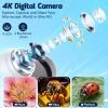 1000X Handheld Microscope for Kids, 4K 2.4" Screen Digital Kids Microscopes with 12 Slides, Portable Edu Toys Gifts for Age 3 4 5 6 7 8 9 10 11 12 Year Old Boys Girls Children Students(White) view 3