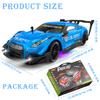 1:16 Spray RC Drift Car for Kids 4WD 2.4GHz 40KM/H High Speed Remote Control Car with LED Lights Drifting Tires & 2 Batteries, Racing Sport Toy for Boys Girls (Blue) view 2