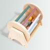 Wooden Ball Track Roller Toy, Pastel Rainbow Colors, Educational Development Toy for Toddlers view 3