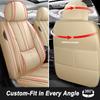 SOUIPA Car Seat Covers 5 Seats Fit for VW Jetta GLI 2019-2024 2025,Waterproof Leather Seat Covers,Airbag Compatible,Car Seat Protectors Interior Sets(Full Set,Beige) view 3