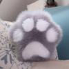 Cute Cat Paw Pillow Double-Sided Plush Cat Paw Shaped Throw Cushion Home Decorative Plush Cat Paw Throw Pillow for Couch Sofa Bed Living Room Bedroom (B, Dark Blue, 19.7x19.7in) view 4