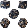 5 Very Interesting Black Dice with Various Shapes, Clear Movements, Rich Motivations, Family Activities, Valentine's Day, Birthdays, Couple Gifts view 1