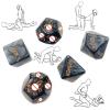 5 Very Interesting Black Dice with Various Shapes, Clear Movements, Rich Motivations, Family Activities, Valentine's Day, Birthdays, Couple Gifts view 2