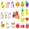 Cute Fridge Magnets for Toddlers 1-3, Full Back Magnetic, Large Size, Refrigerator Magnets for Kids, Toddler Magnet Toys, Early Learning Gift for Baby view 1