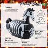 Hiboom 2 Pcs Horse Inflatable Bouncy Toys 51 Inch Large Black Horse Inflatable Hopping Toys Ride On Bouncer Animal Toy for Christmas Girls Boys Hopper Gifts Birthday Party Games Ages 6 and up view 3