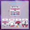 Disney Frozen Beauty Mini Train Case Set Includes Lip Gloss Tube, Lip Balm, Lip Gloss Compact for Girls,for Parties, Sleepovers by Townley Girl view 4