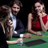 Penau Foldable Poker Table for 7 Players, Blackjack Card Table with Professional Game Layout, 7 Built-in Cup Holders, Padded Armrests, Green Felt Surface, 72 Inchs Length view 2