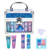 Disney Stitch Beauty Mini Train Case Set Includes Lip Gloss Tube, Lip Balm, Lip Gloss Compact for Girls Parties, Sleepovers by Townley Girl view 1