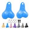 1PCS Hanging Truck Balls Nuts - Simulation RC Car Decorative Bumper Ornaments 55x39mm for 1/10, 1/8 Scale RC Trucks & Cars (2, Blue) view 1