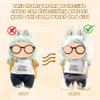 17cm Blind Figure Protective Case and Doll Clothes Set,Plastic Clear Display Case with Keychain,Come with 17cm Doll Outfits,Great for Display and Dress-Up,No Doll Included (Daisy Set) view 3