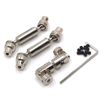 3Pcs Metal Drive Shaft CVD for WPL B16 B36 for Q60 Q63 Q64 MN77 FY004 6WD 6X6 1/16 RC Car Upgrade Parts