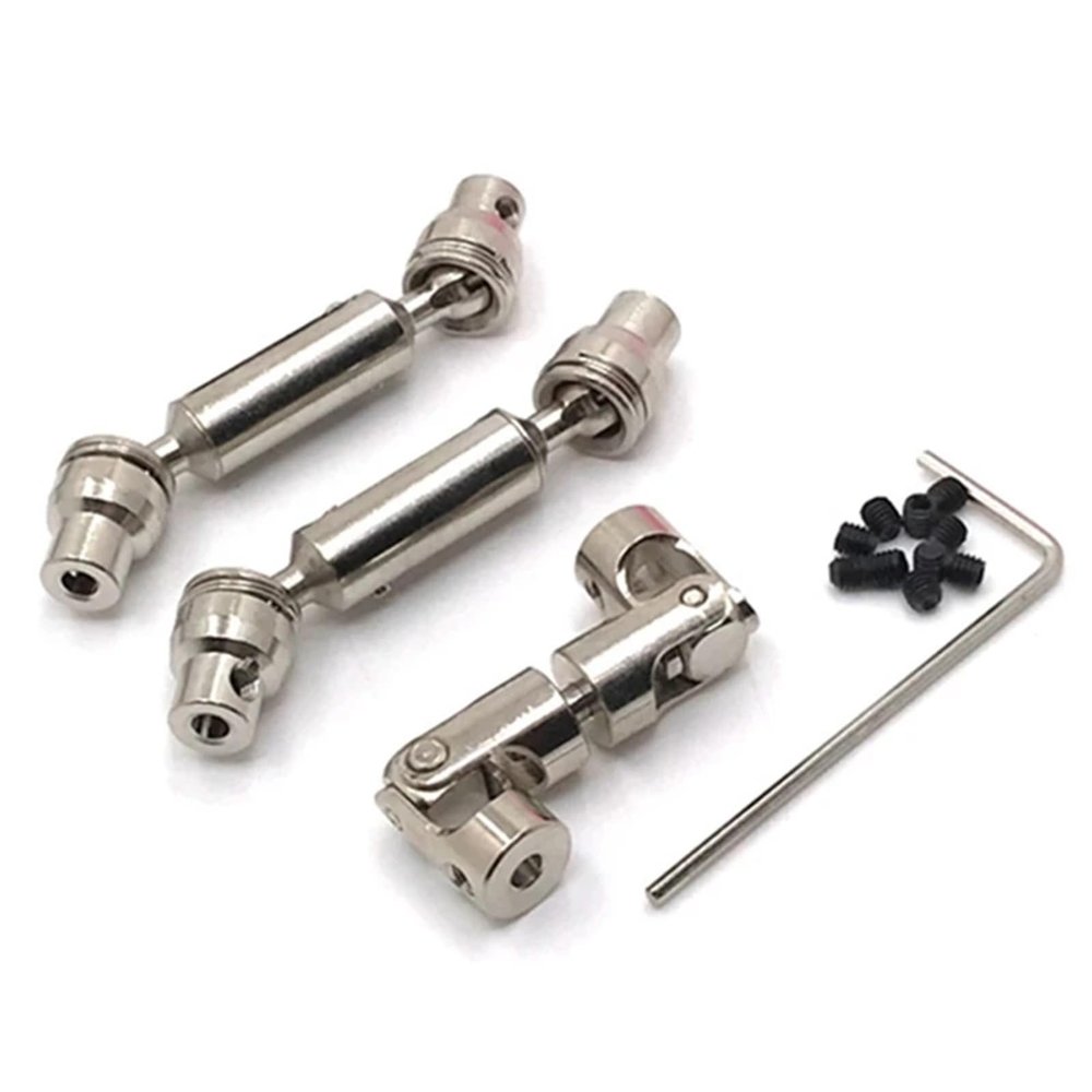 3Pcs Metal Drive Shaft CVD for WPL B16 B36 for Q60 Q63 Q64 MN77 FY004 6WD 6X6 1/16 RC Car Upgrade Parts