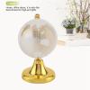 Mini World Globe, World Globe Crystal Rotating World Globe with Metal Stand Decor for Home Office Decor Birthday (Golden) view 2