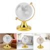 Mini World Globe, World Globe Crystal Rotating World Globe with Metal Stand Decor for Home Office Decor Birthday (Golden) view 4
