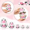 Seenelling 10 Pcs Russian Nesting Dolls Wooden Handmade Nesting Dolls Toys Animal Russian Cute Matryoshka for Kids Children Christmas Home Decor Birthday Gift(Cute Cow) view 2