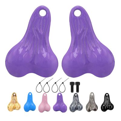 1PCS Hanging Truck Balls Nuts - Simulation RC Car Decorative Bumper Ornaments 55x39mm for 1/10, 1/8 Scale RC Trucks & Cars (2, Purple)