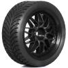 1/10 RC Rally Racing Wheels & Tires 12mm Hex, On-Road Rubber Tyres for Tam-iya XV02/XV01/TA06/TT01/TT02 PTG2 for HPI for KYOSHO(Black) view 4