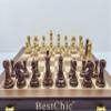 18 Inch Folding Chess Set with High Polymer Weighted Standard Chess Pieces for Family Vintage Board Games Chess Set for Adults and Kids Chess Enthusiasts view 1