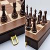 18 Inch Folding Chess Set with High Polymer Weighted Standard Chess Pieces for Family Vintage Board Games Chess Set for Adults and Kids Chess Enthusiasts view 3