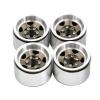 4PCS 1.0 Inch Aluminum Alloy Beadlock Wheel Hub Rims for RC Crawler Car for Axial SCX24 1/18 TRX4M Wheels Parts, Bronze view 2