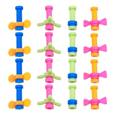 16PCS Spinner Pencil Fidgets Toppers, Colorful Fidget Pen Top Toy for Kids, Threaded Fidget Pencils School Supplies