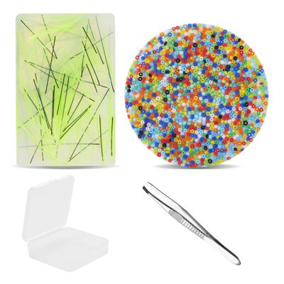 2pcs Picky Pad, Skin Picking Fidget Toys, Picking Pad for Anxiety with Trichotillomania, Dermatillomania, Portable Pimple Popping Toy Kit, Picking Fidget Toy for Adults & Kids