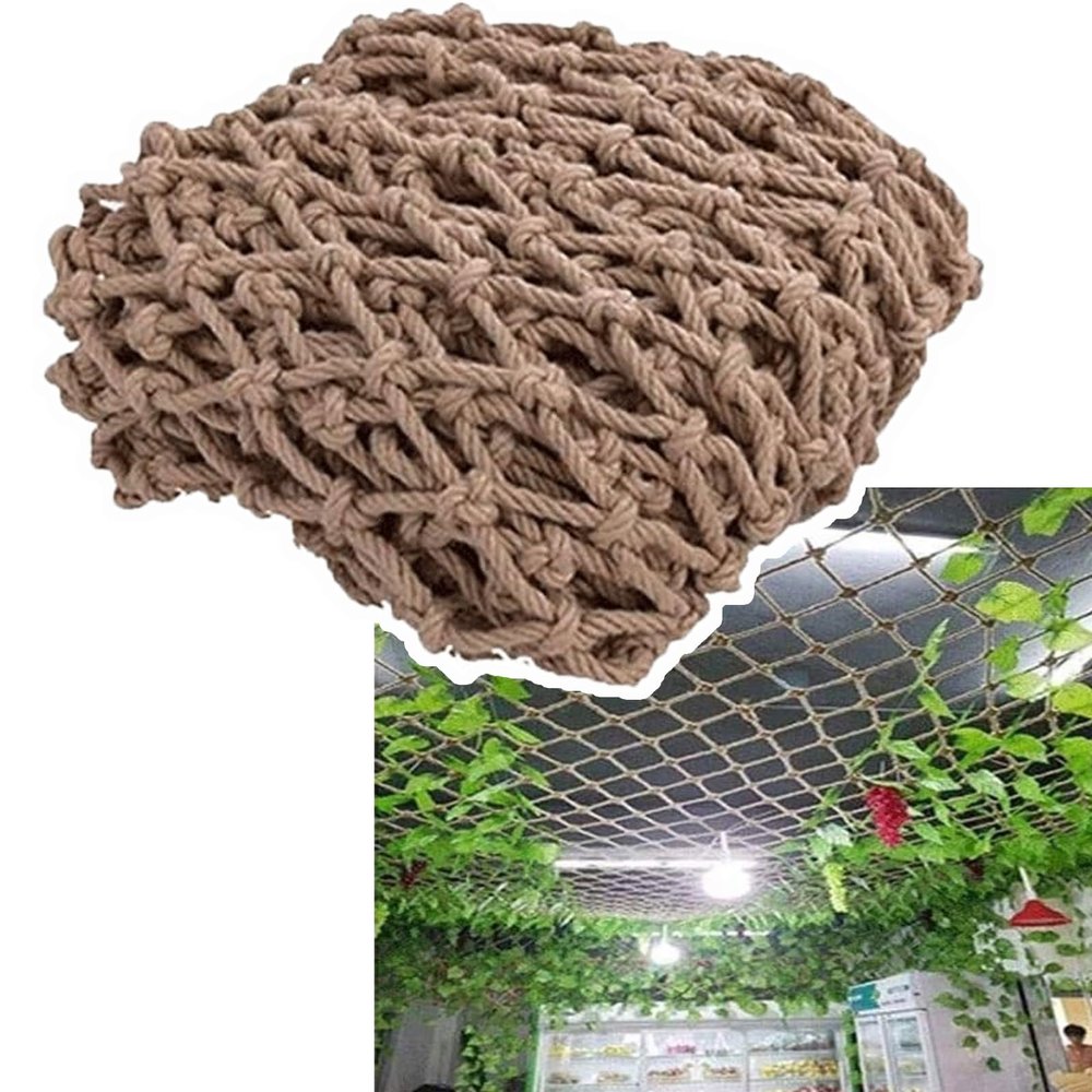 10x16FT / 3x5(M), Heavy Climbing Frame Net, Rope Netting Climbing Cargo Nets Playground Wall Hammock Tree House Playset Swingset, (Rope Dia 1cm)