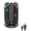 XUMIUZIY Charging Dock for Swi tch 2 Joy C on Controllers, 4 in 1 Magnetic Fast Controller Charger Station with 9 RGB Light & Charging Cable, Bi Directional Design & LED Indicators view 1