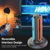 XUMIUZIY Charging Dock for Swi tch 2 Joy C on Controllers, 4 in 1 Magnetic Fast Controller Charger Station with 9 RGB Light & Charging Cable, Bi Directional Design & LED Indicators view 3