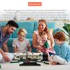 Kooteyybhyy Turbofan Engine Model Kit, 1/10 Scale Military Stealth Electric Small Bypass Ratio Twin Rotor Turbofan Internal Combustion Model, Creative STEM Toy (600+PCS) view 2