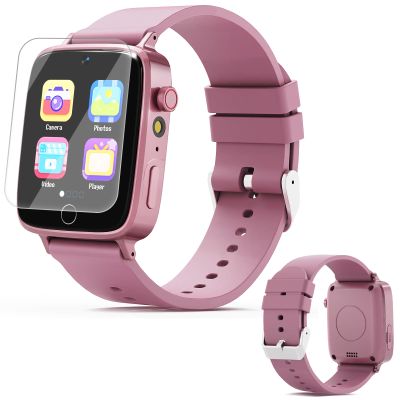 vilicert Kids Games Watch, Smart Kids Watch with 26 Puzzle Games, Touch Screen, Alarm Clock, HD Camera, Toys for Ages 4-12 Years Old, Birthday Gift for Girls(Pink)