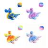 HIAPRIL 4PCS Set of 3D Printed Loch Ness Monster, Cute Loch Ness Monster Toys, 3D Printed Animals, fingertip 3D Printed Toys for Autism and ADHD, Home Office Decoration, Desktop Decoration view 3