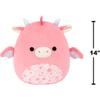 Squishmallows Original 14in Aegi The Pink Dragon with Sakura Print Belly Official Jazwares Plush (Large) view 4