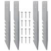 4Pcs Post Anchors Ground Spikes Swing Fixings Windproof Rainproof Swing Ground Anchors for Kids Wooden Playhouse Fence Post Repair view 1