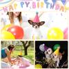24 Pcs Mini Party Hat for Stuffed Animals, Tiny Party Hats with Pompom and Elastic Rope for Dolls, Dog, Cat, Rabbit, Puppies, Assorted Animal Birthday Decorations view 4