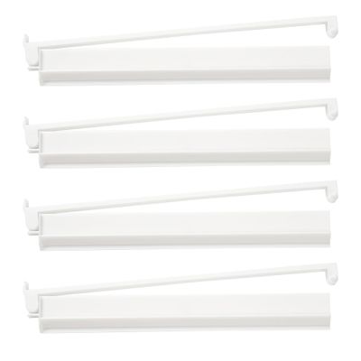 CHSSIH Mahjong Racks with Pushers, All-in-One Mahjong Tile Pushers,Modern American Tile Set of 4,Mahjong Tile Rack and Pusher for Board Game Accessories White