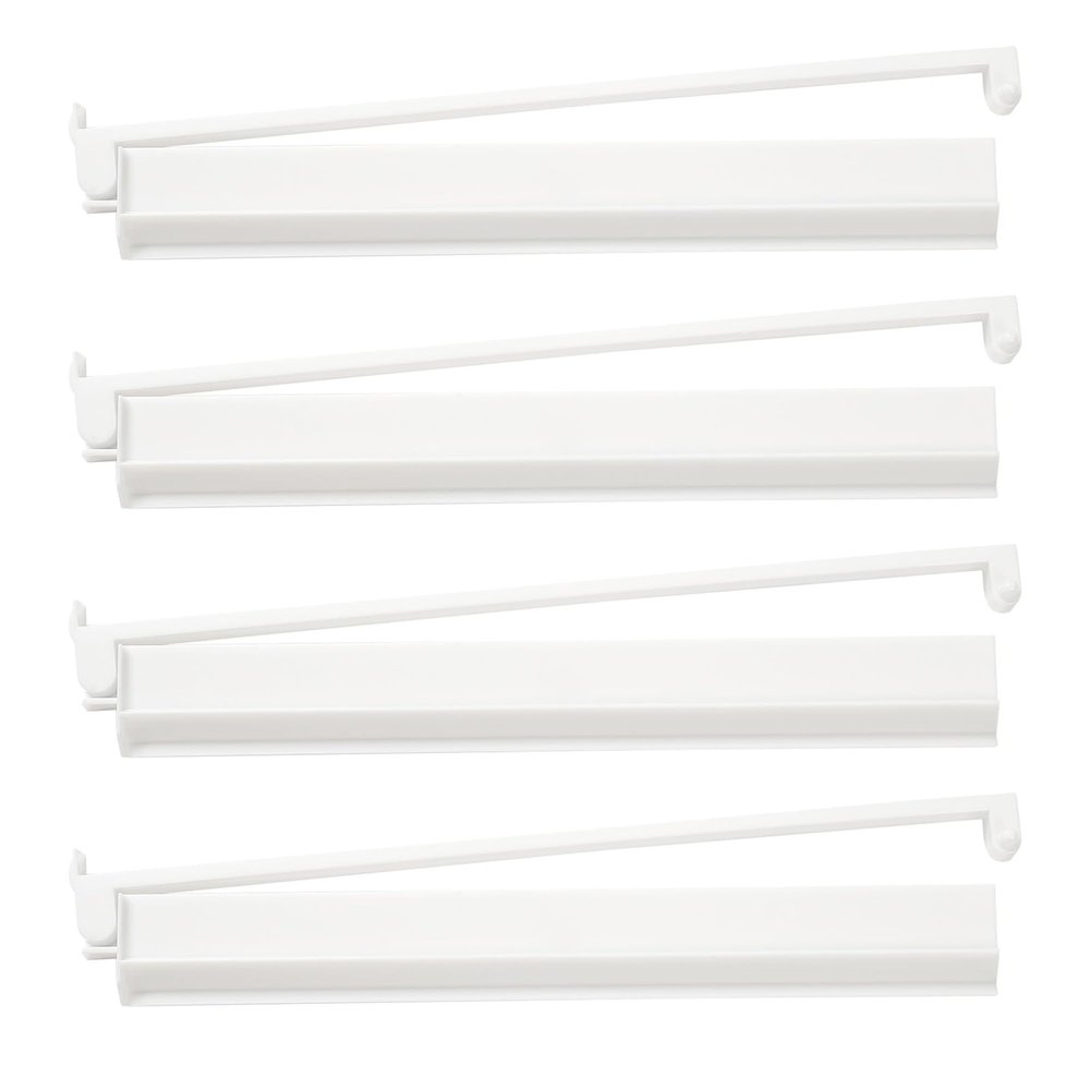 CHSSIH Mahjong Racks with Pushers, All-in-One Mahjong Tile Pushers,Modern American Tile Set of 4,Mahjong Tile Rack and Pusher for Board Game Accessories White