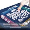 CHSSIH Mahjong Racks with Pushers, All-in-One Mahjong Tile Pushers,Modern American Tile Set of 4,Mahjong Tile Rack and Pusher for Board Game Accessories White view 4