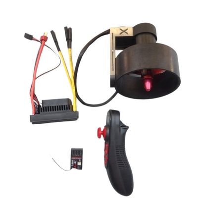 12-24V Single Underwater Thruster 5 kg Thrust with Remote Control  Brushless Motor for Unmanned Boat(XT60 Plug-Right CW)