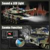 DBshoot 1/24 Remote Control Tank, 2.4GHz German Leopard II RC Tank & Recoil Force & 330Turret Rotation. Army Toys Infrared Battle Toys with Smoke and Sound Effect Gift for Boys view 2