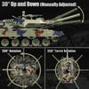 DBshoot 1/24 Remote Control Tank, 2.4GHz German Leopard II RC Tank & Recoil Force & 330Turret Rotation. Army Toys Infrared Battle Toys with Smoke and Sound Effect Gift for Boys view 3