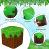 6Pcs Large Pixel Mining Party Inflatable Building Blocks Video Game Party Decorations Pixel Mining Theme Birthday Inflatable Blocks Video Gaming Centerpieces Boxes for Kid Teen Gift Favor Supplies view 3